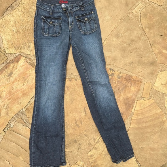 Vintage Blue Cult Boot Cut Jeans with Patch Pockets - Picture 4 of 4